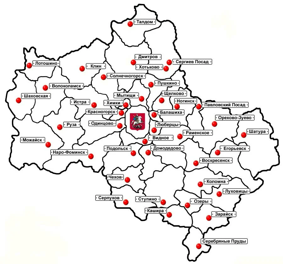 Гибридная карта москвы и московской области